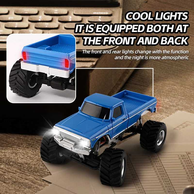 1/36 RC Crawler Car 4WD Mini Radio Control Off-road Vehicles Light System RC Car Remote Control RTR Hobby Model GiftZHR260520