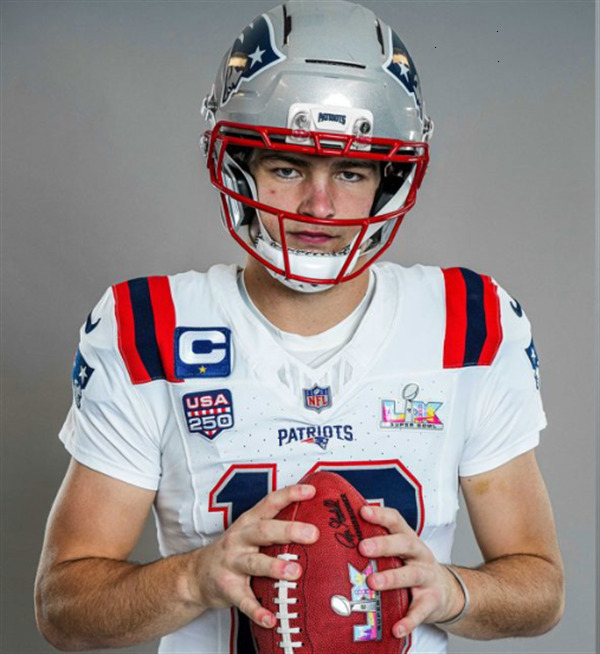 New Englands city PatriotsJersey USA 250 Patch Patriotes Jersey 10 Drake Maye 8 Diggs 0 Gonzalez 12 Brady 6 Baker Football Jerseys