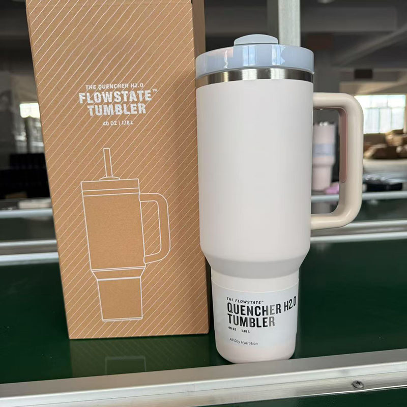 2026 new In-stock 40oz 304 stainless steel thermos cup with handle for heat and cold preservation suitable for car use an ice-cold keeper