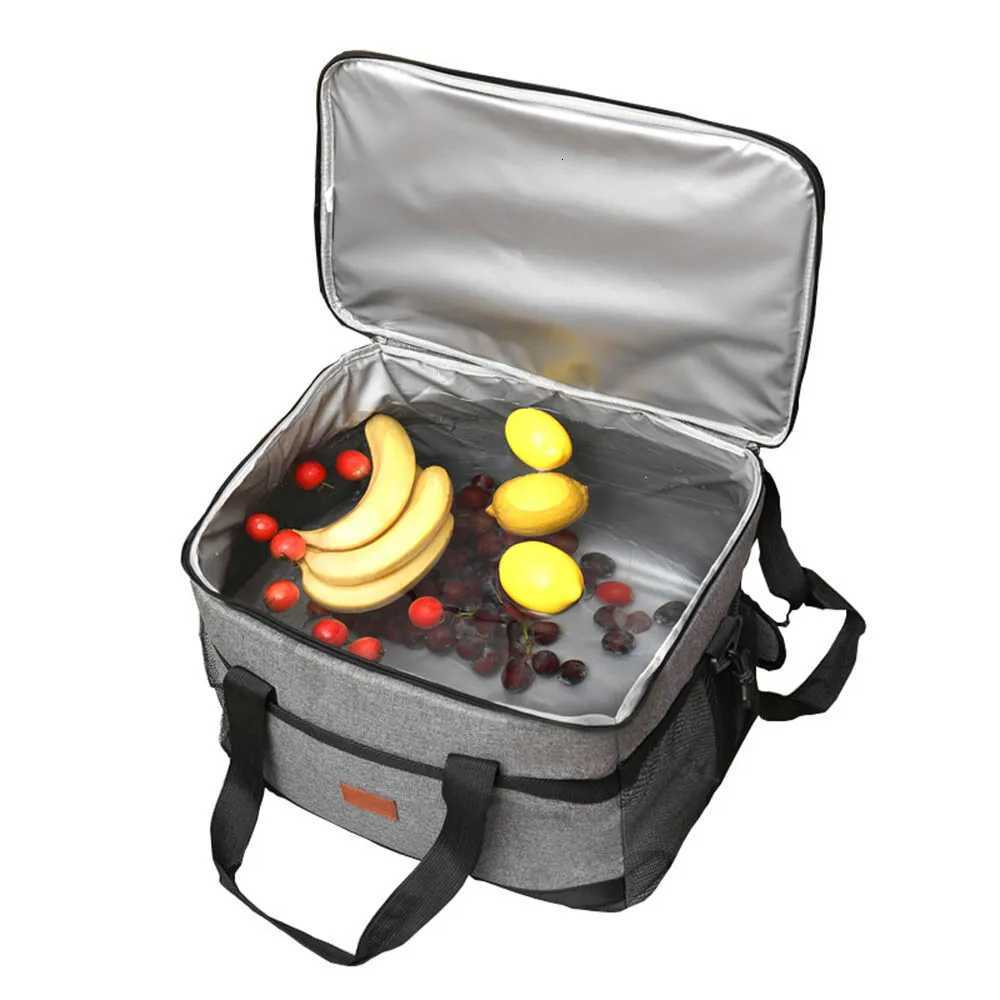 35L Large Capacity Collapsible Cooler Bag Insulated Picnic Lunch Bag Box Cooling Bag for Outdoor Travel Camping BBQ Family Party M260520