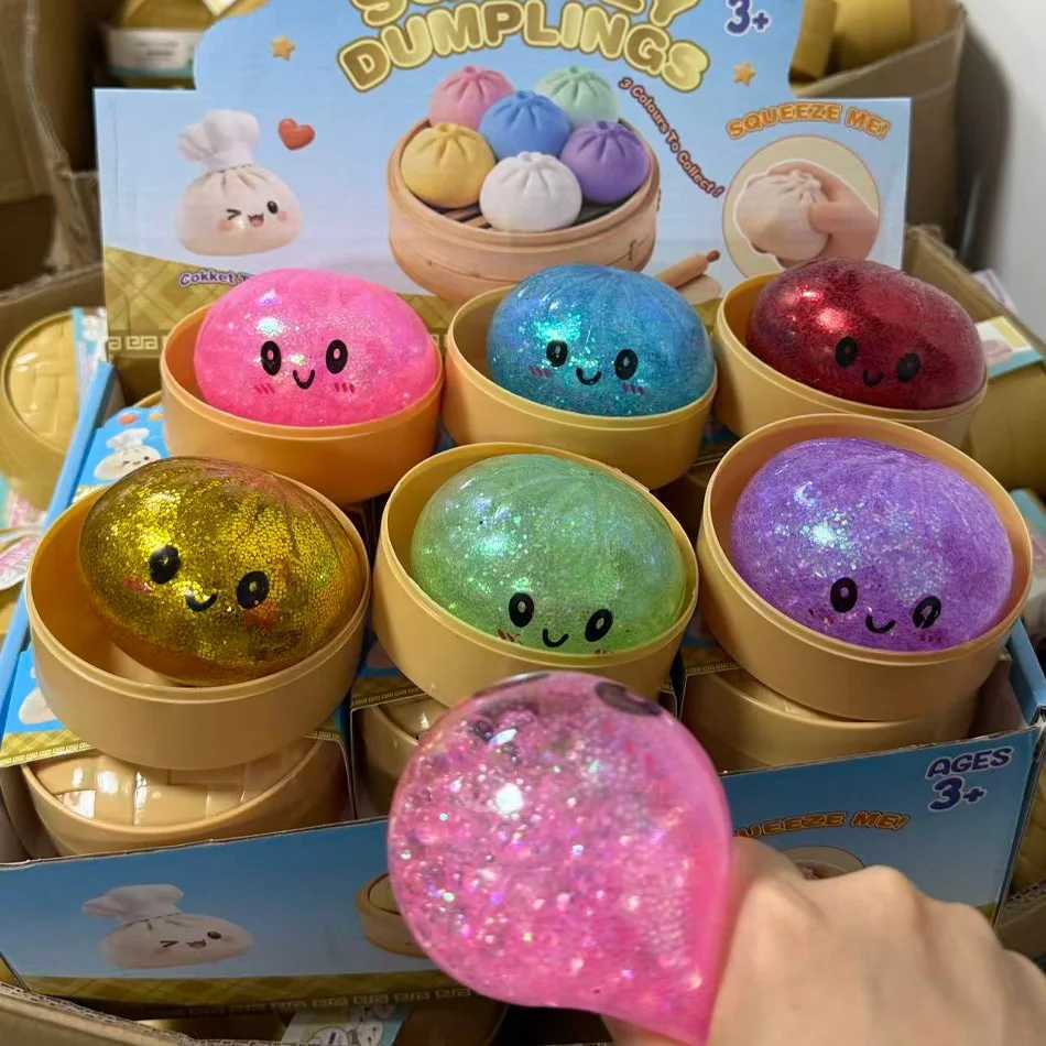 Blind box Glitter Dumpling Glitter Dumpling Squishy with Box Dumplings Sensory Squeeze Toy for Stress Relief Z260520