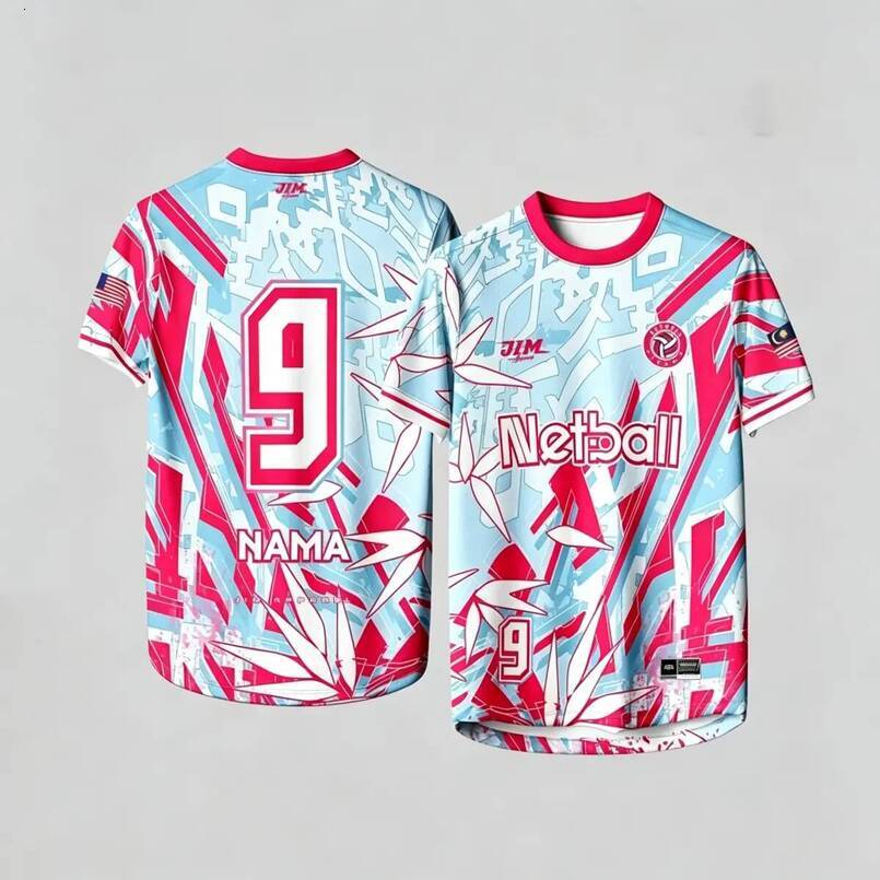 Unisex light and breathable football/netball/running, printed color fade resistant brightly colored shirt, multi-style jersey, comfortable sports shir