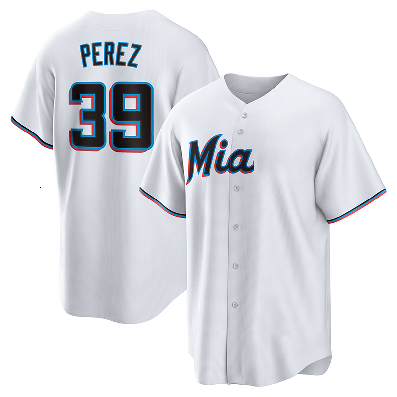 Miamis Marlins Jersey Eury Perez Sandy Alcantara Agustin Ramirez Fairbanks jersey Jakob Marsee Edwards Lopez Stowers Andre Dawson Florida Marlin Baseb