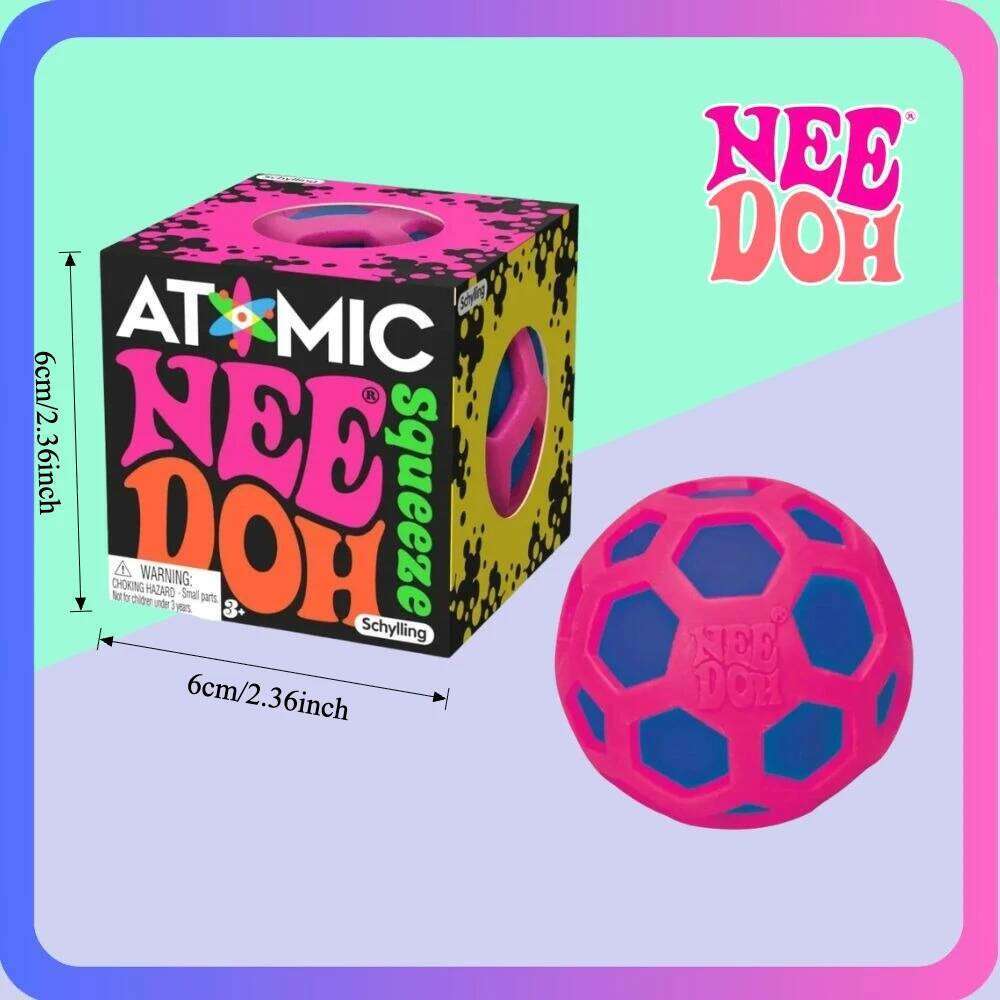 schylling Needoh Fuzz Ball Jellyfish Squishy Blind Box Random Color Soft Stress Relief Cute Relaxing Squeeze Sensory Toy J260520