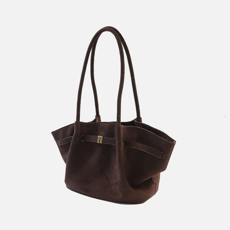 Fall/Winter New Versatile Faux Suede Handbag, Vintage Green Underarm Bag, Large Capacity Commuting Bag - view 4