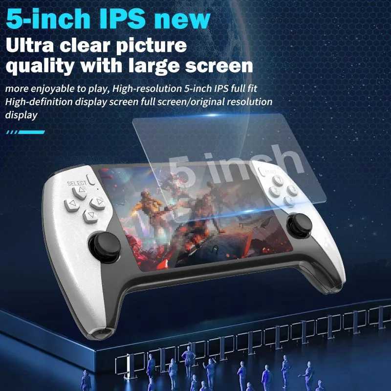 Multifunctional 5 Inch IPS HD Retro Handheld Game Console SF3500 Support Multi-System with FHD Port Dual Core256GB Expandable H260519