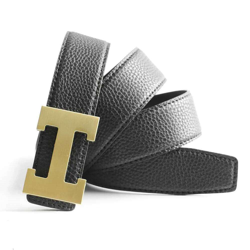 Top Luxury Designer Brand H Buckle Belt Men High Quality Women Genuine Real Leather Dress Strap for Jeans Waistband Grey J260520