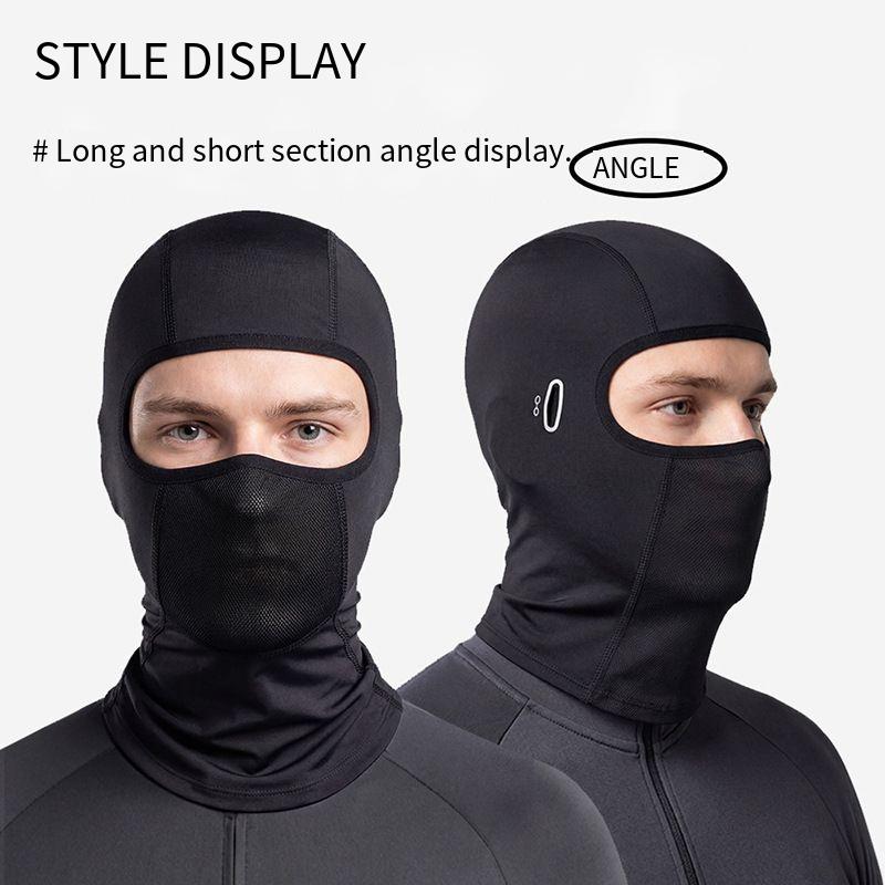 Customizable logo spot outdoor sunscreen ice silk headgear full face riding mask breathable bike motorcycle headgear high elastic skin-friendly Balacl