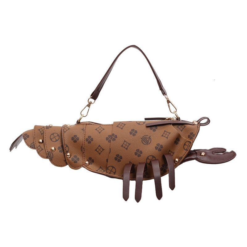 OULAIMEIZI Designer bag Creative Unique Fun Lobster for Girls, 2026 New Model, Quirky Old Money Style Shoulder and Crossbody Bag