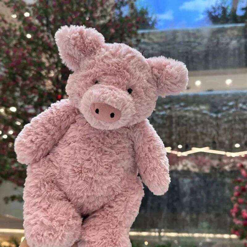 35-60cm Cute Pink Barnabus Pig Plush Toy Soft Comfortable Sleep Companion Doll Bedside Ornament Bedroom Sofa Hug Pillow Gifts 26L0520