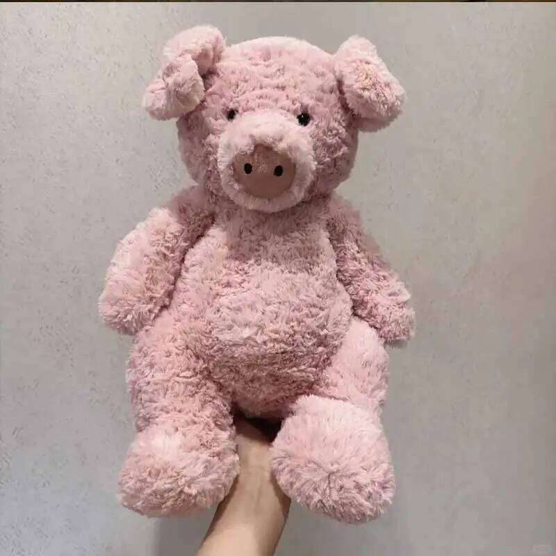 35-60cm Cute Pink Barnabus Pig Plush Toy Soft Comfortable Sleep Companion Doll Bedside Ornament Bedroom Sofa Hug Pillow Gifts 26L0520
