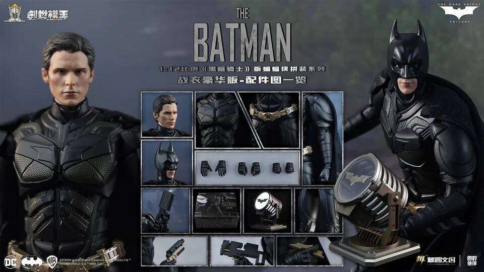 MODOKING Original The Batman Bat-Signal SDARK KNIGHT TRILOGY DC 1:12 Deluxe Edition Action Figure Justice League Model Toys Gift J260520