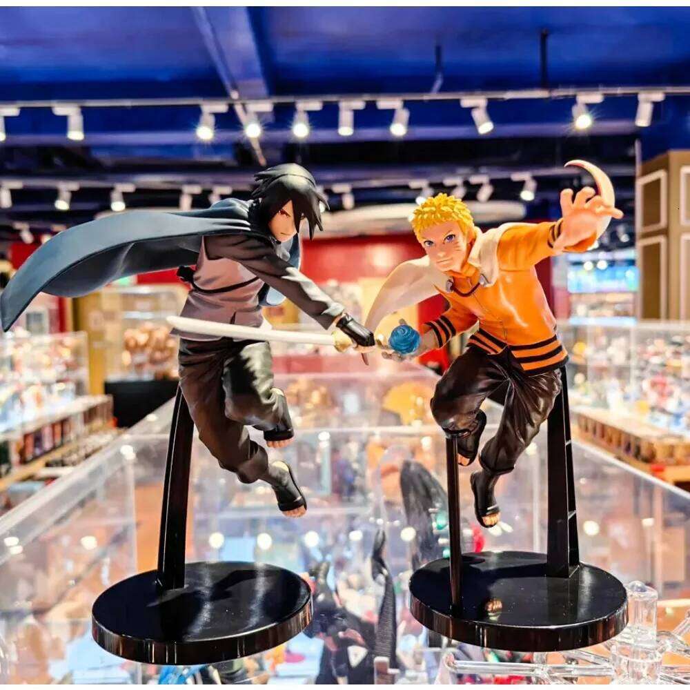 Bandai Naruto Shippuden anime Figures Uchiha Sasuke Hatake Kakashi Combat Form Collectible figure decorative Model Anime Toys J260520 - view 7