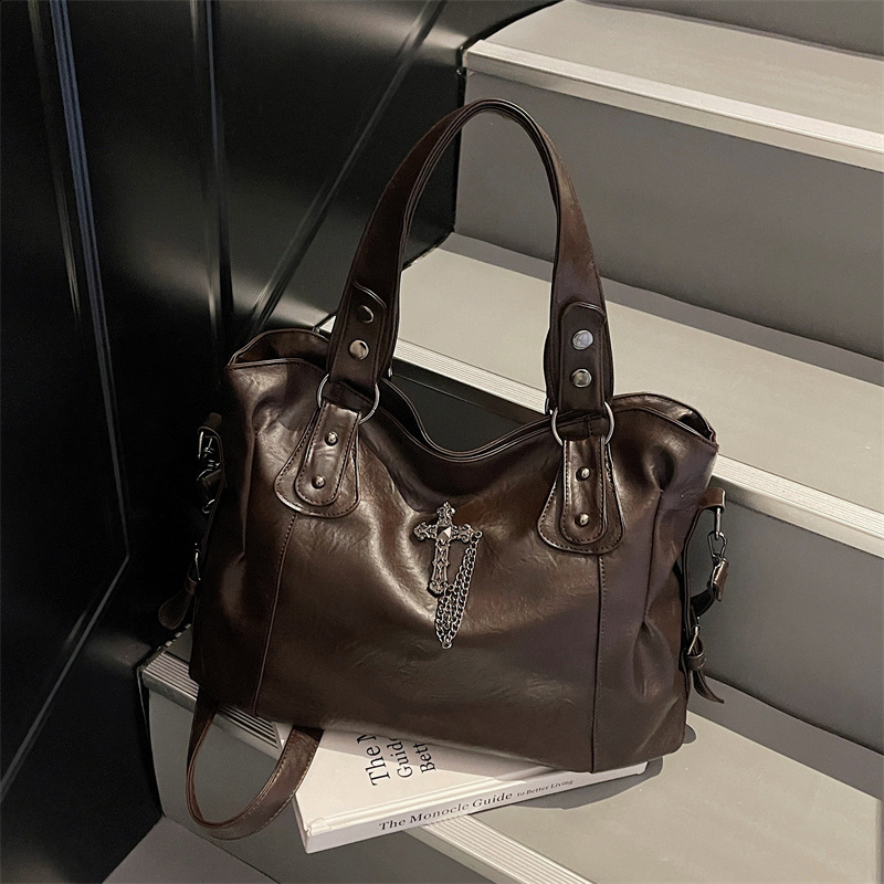 Lightweight and minimalist womens crossbody bag with cross pattern style lightweight and minimalist casual backpack 251027