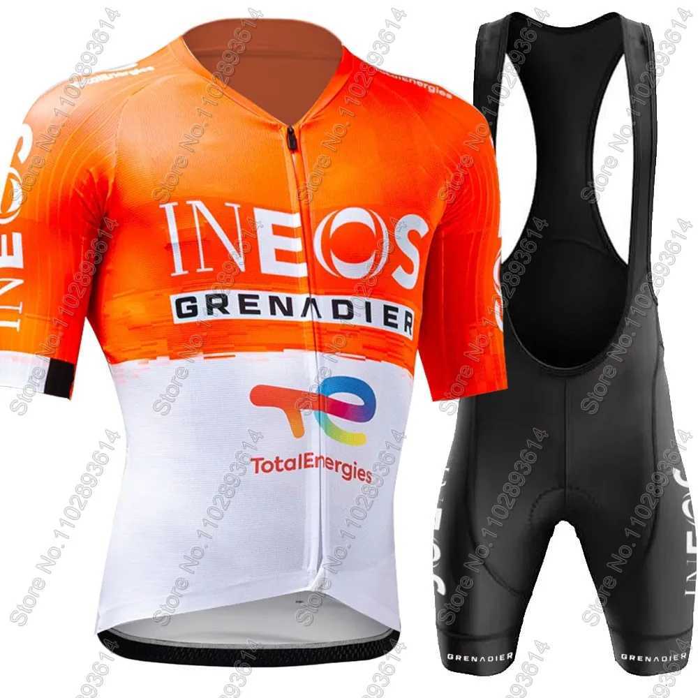 Netcompany-Ineos 2026 Team Cycling Jersey Set Tour De Italy Bicycle Grey Clothing Bike Shirts Suit Bicycle Bib Shorts MaillotZHR260520