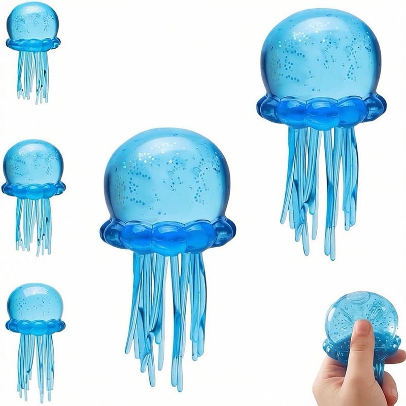 Soft Jelly Squishy Stress Toy Jellyfish Fidget Sensory Squeeze Toy Squishy Toy
