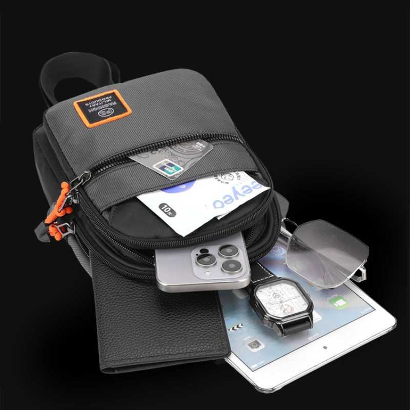 Men Chest Bags Outdoor Leisure Waterproof Shoulder Crossbody Bag Large Space Travel Chest Bag Men Practical Durable Sling Bag M260520
