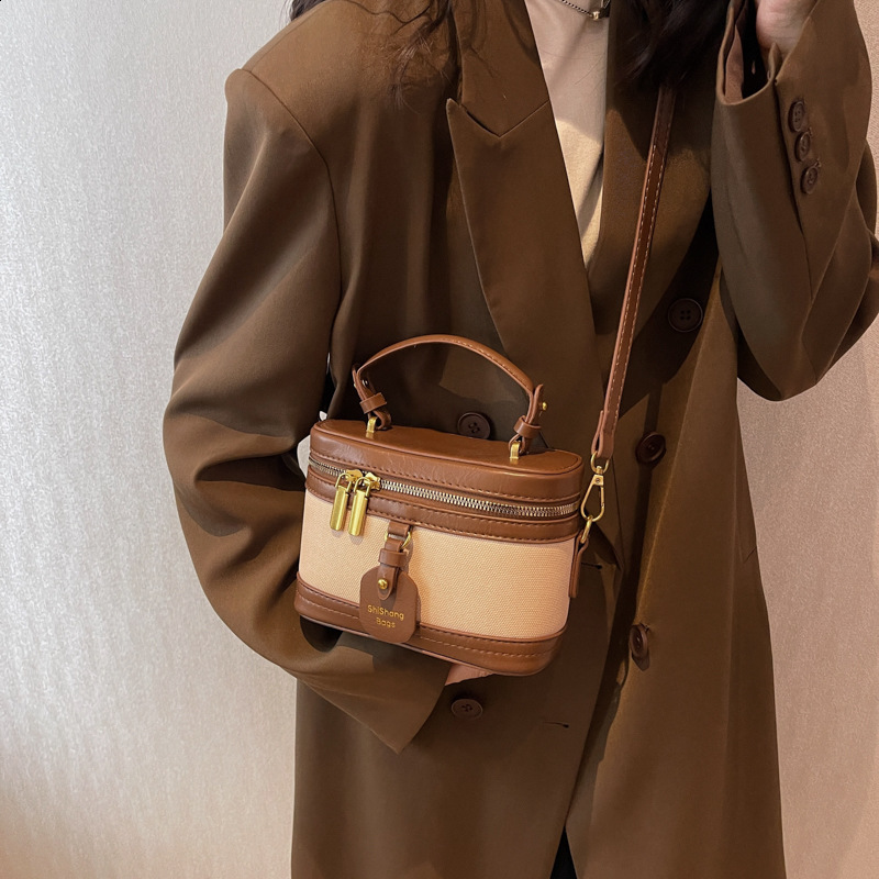 Beibaobao One Shoulder Fashion Handbag Retro Bag Autumn/Winter Cross Body Bag Trendy Womens Bag Bolso de mujer 240712