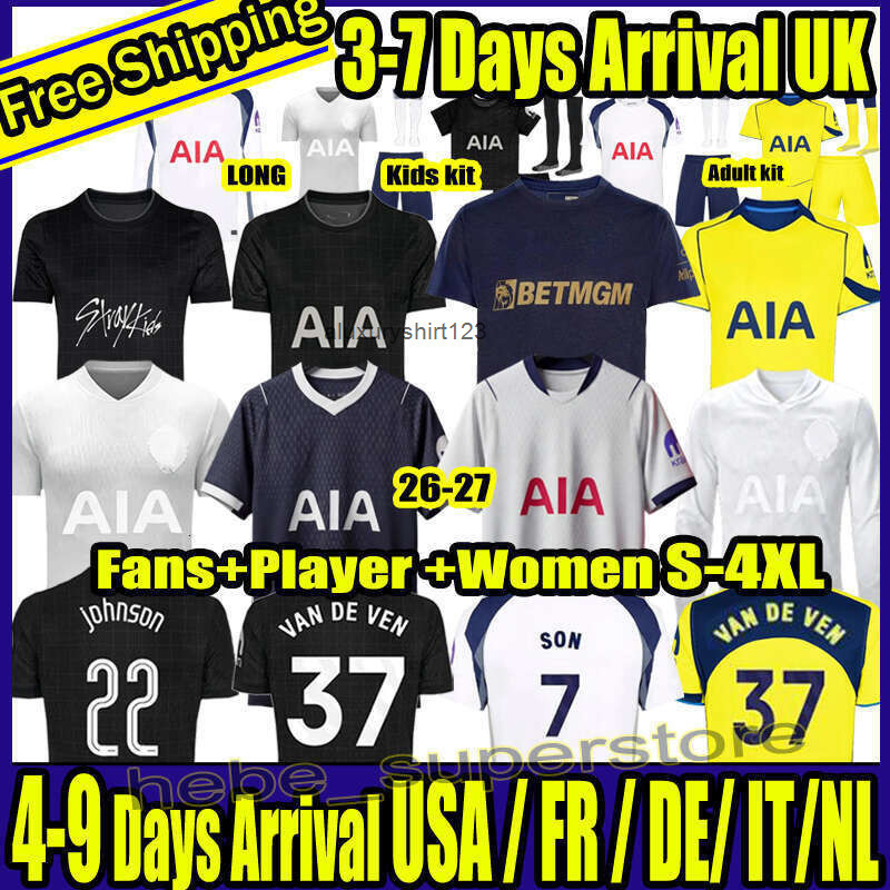 S-4XL 25 26 27 tottenham soccer jerseys XAVI MADDISON KUDUS KULUSEVSKI KOLO MUANI ROMERO VAN DE VEN SOLANKE BERGVALL GRAY TEL SON JPALHINHA 125TH foot