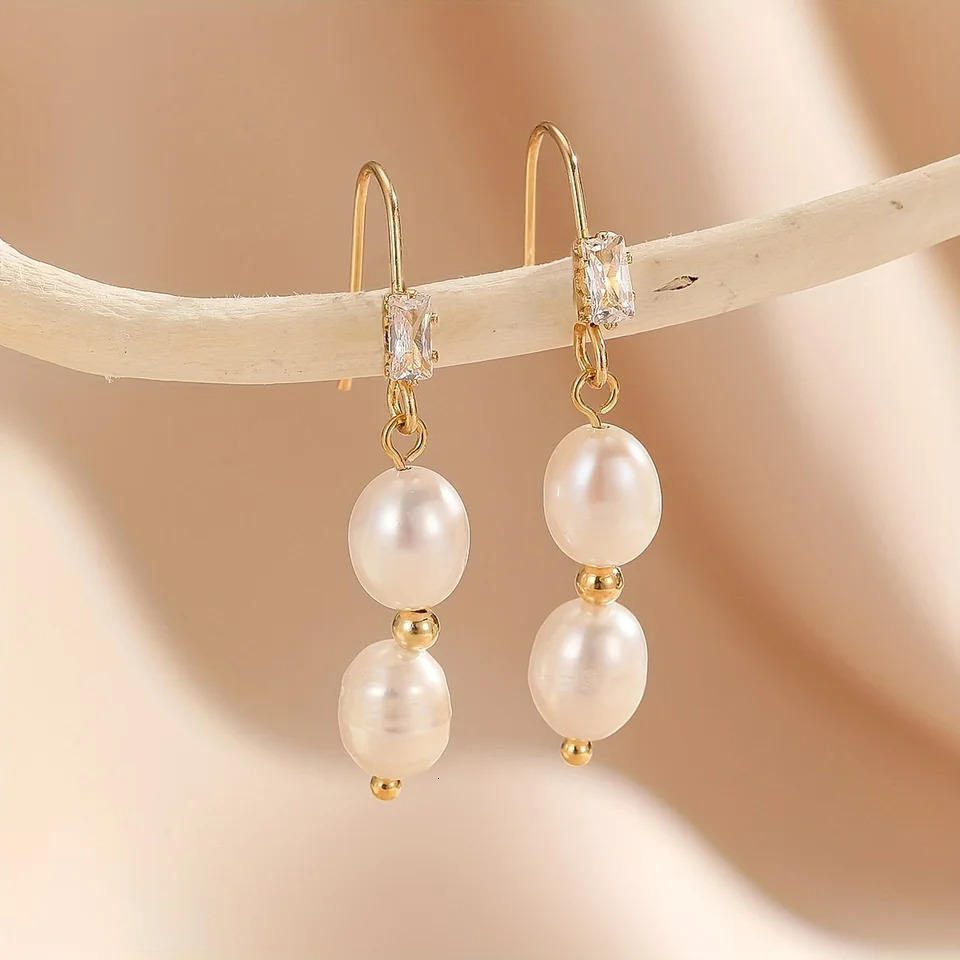 Fashion Wedding Jewelry Earrings Silver Pearl Earrings Minimalist Style Womens Earrings The First Choice For Giving Gifts260521 - view 6