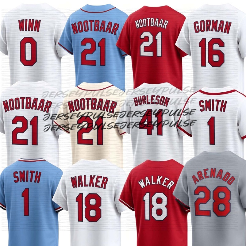 STL St Louis Cardinal Jersey Masyn Winn JJ Wetherholt Jordan Walker Alec Burleson cardinales Yadier Molina Holliday Dustin May Pages cardinalss Baseba