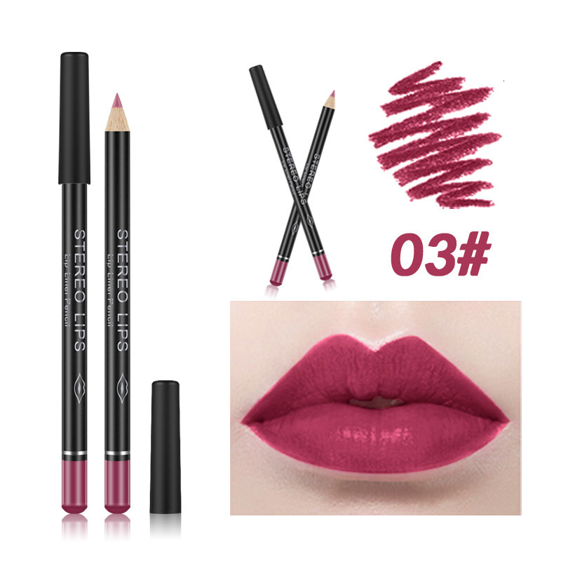 VIBELY Matte Lip Liner Waterproof Long-Lasting Colorful Lipstick Pen Single Makeup 260208