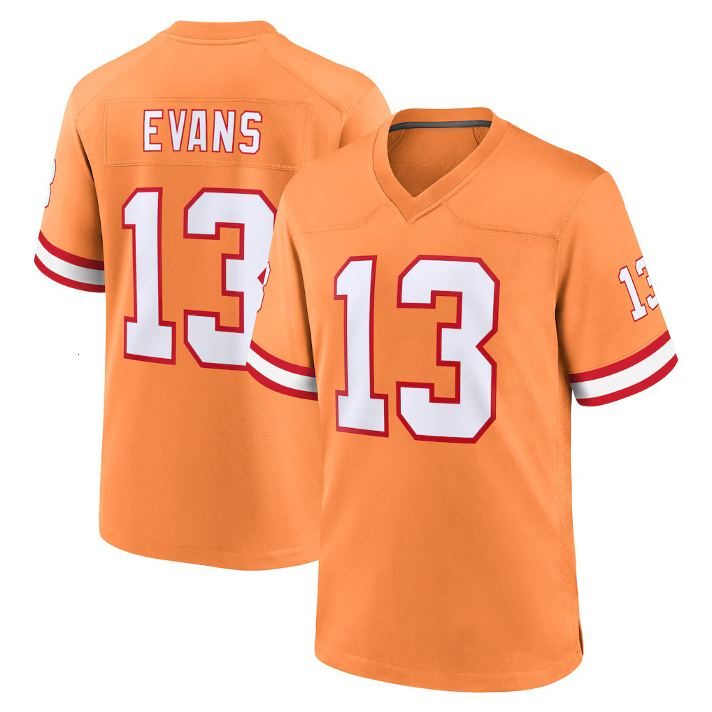 TampaBay BuccaneersS Jersey 6 Baker Mayfield Mike Evans Egbuka Irving Game Jersey Chris Godwin Brady Winfield Diaby Roberts Wirfs Bredeson Heck footba