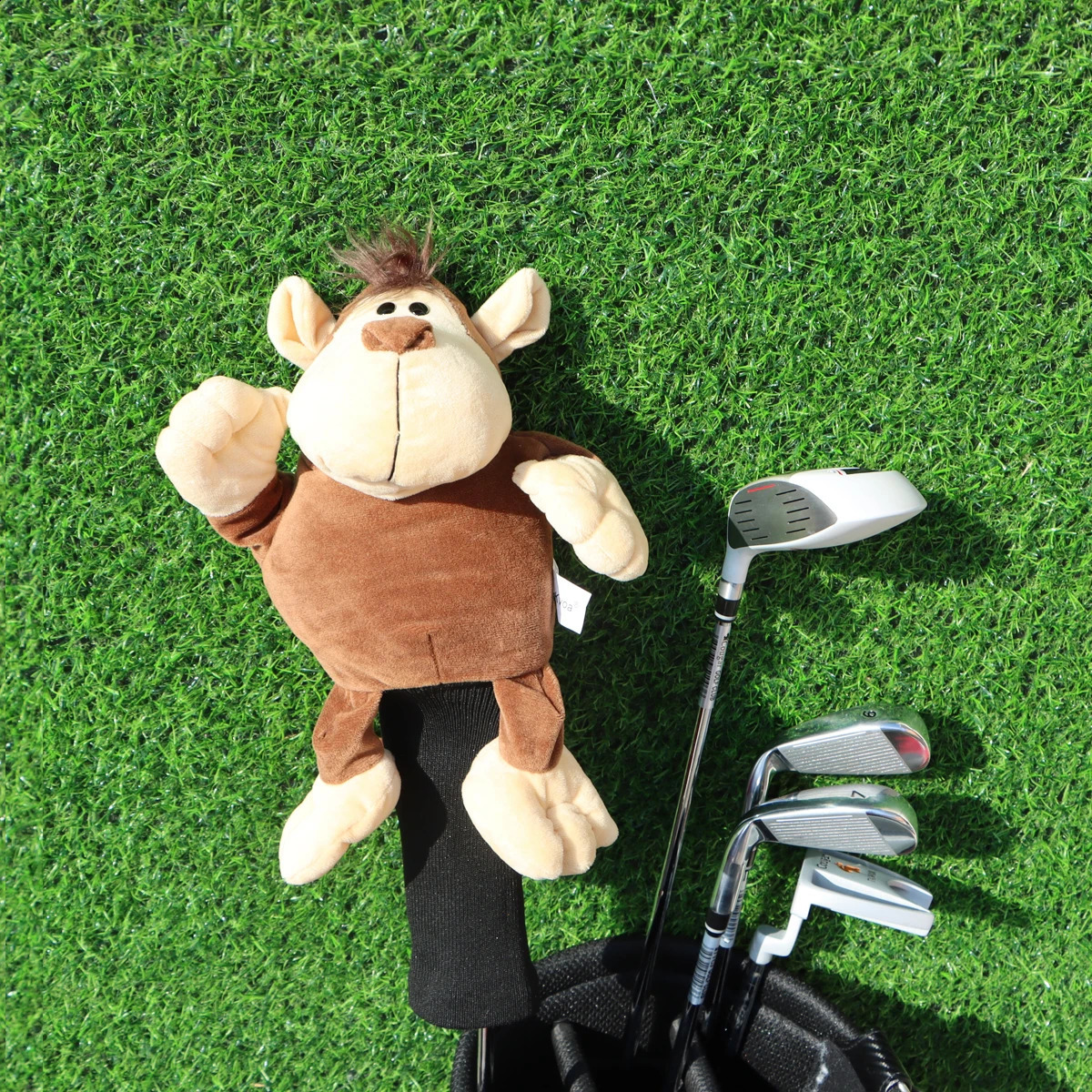 Several Plush Animal Golf Head Cover for Driver 460cc 1 Golf Head Protector Mascot Novelty Cute Gitfs 260520 - view 3