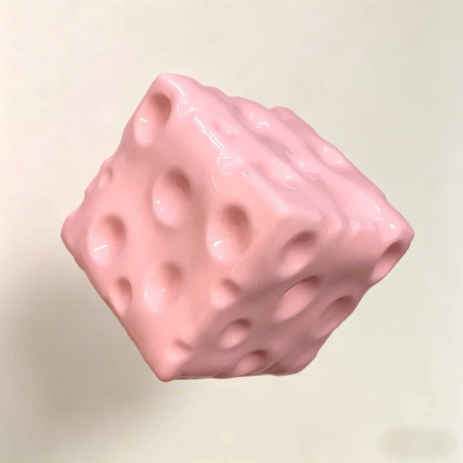 Large Cheese Cube Decompression Ball Moldable Non-Bounce Squishy Toy ASMR Sensory Calming Gift for Kids Adults M260521