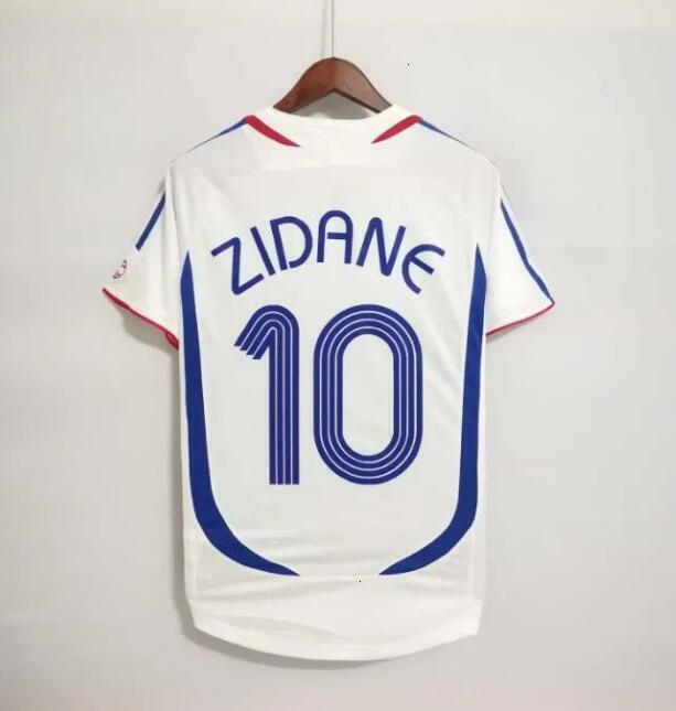 Retro Soccer 1998 jerseys 1982 84 86 88 90 96 98 00 02 04 06 ZIDANE HENRY MAILLOT DE FOOT REZEGUET Football shirt french club Classic Vintage Jersey S