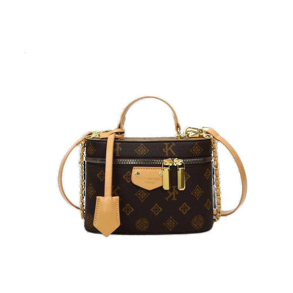 Women's New Korean Fashion Elegant Retro Chain Box High-end Versatile Shoulder Crossbody Bag0