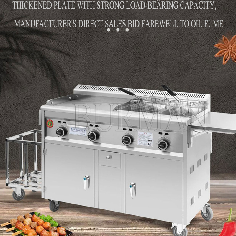 Hot New Standard Fast Food Truck Square Top Mobile Multifunction Dining Car Snack Cart