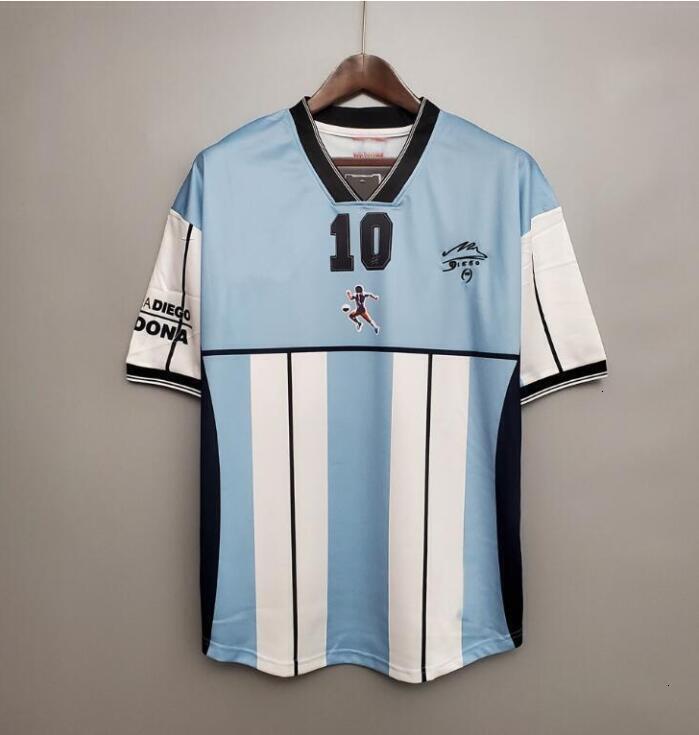 1978 1986 1998 Argentina Retro Soccer jersey Maradona 1996 2000 2001 2006 2010 Kempes Batistuta Riquelme HIGUAIN KUN AGUERO CANIGGIA AIMAR Football Sh