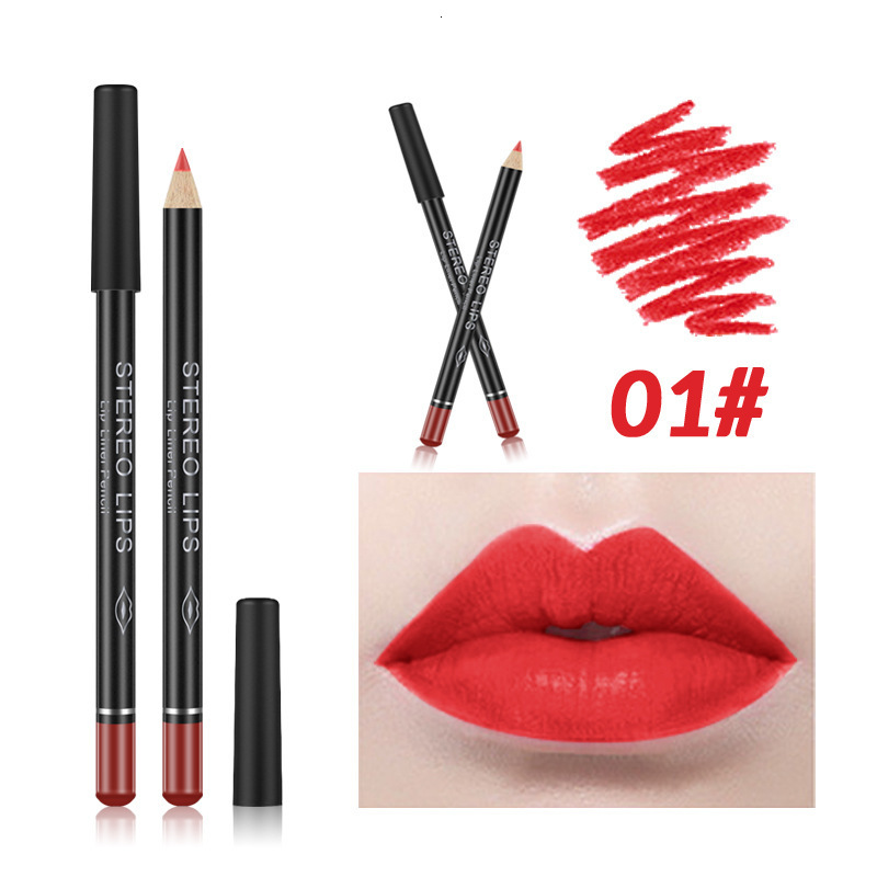VIBELY Matte Lip Liner Waterproof Long-Lasting Colorful Lipstick Pen Single Makeup 260208