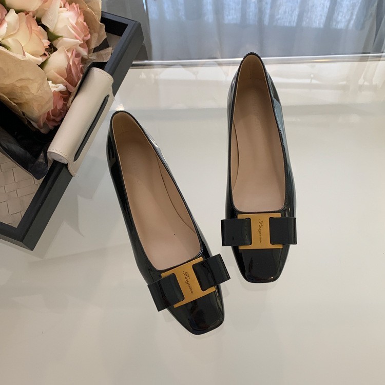 Square to e Womens Shoes Spring/Summer Flat 23 Autumn Black Shoes Four Seasons Boat Shoes Plus Size Womens Shoes 240611
