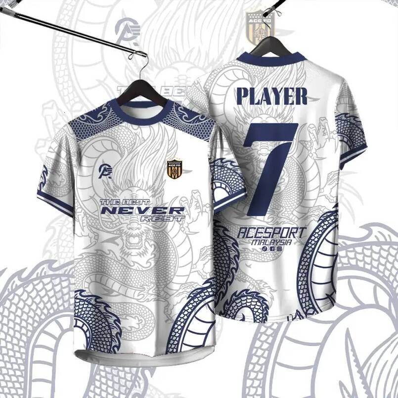 Retro hip-hop shirt, loose fit, lightweight, quick-drying fabric, unisex, short sleeves, modern urban style football shirt. Suitable for teenagers adu