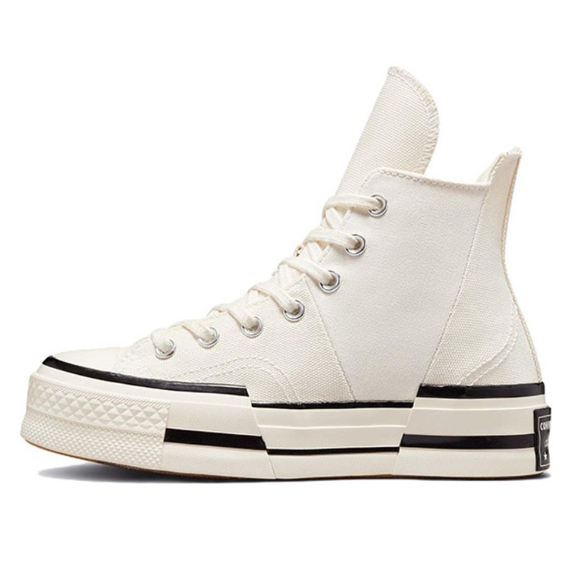 Converse Chuck 70 Plus Deconstructive Style High Top Canvas Shoes Unisex Black White A00915C - view 3