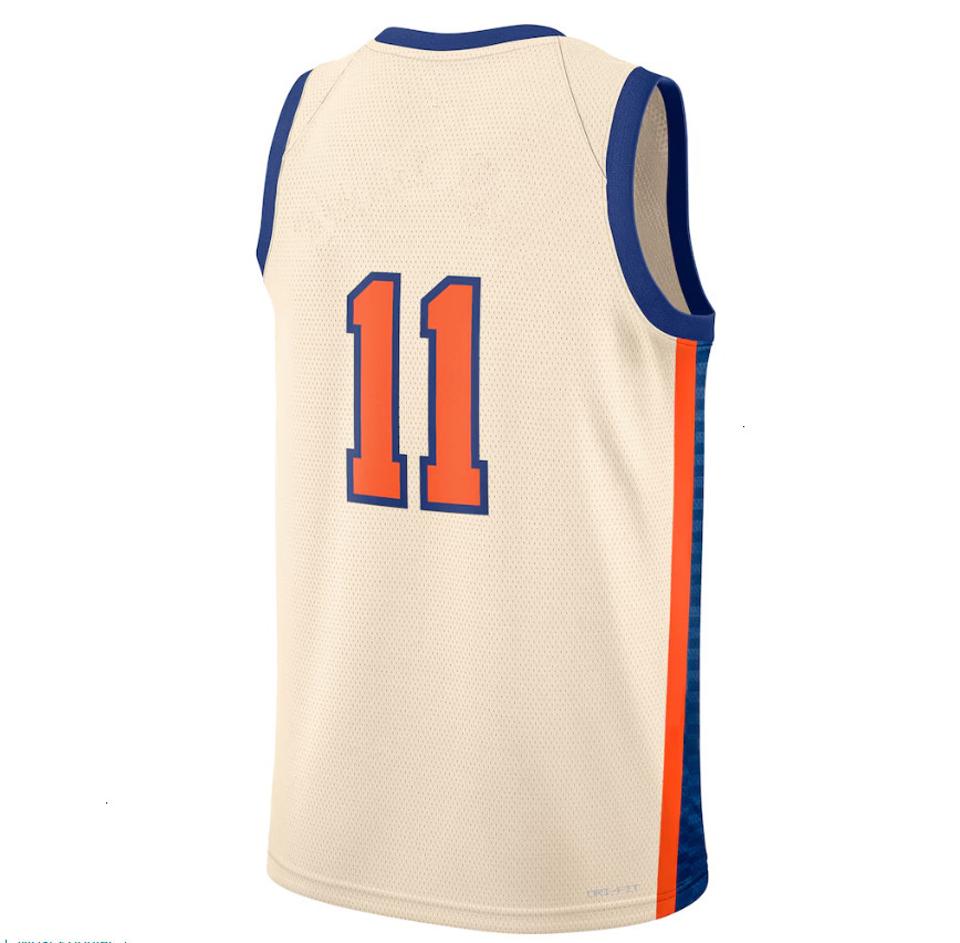 Custom Jalen Brunson Karl Anthony Towns Basketball Jerseys Josh Hart Mikal Bridges OG Anunoby Quickley Mitchell Knick McBride Robinson Fournier Men Ci