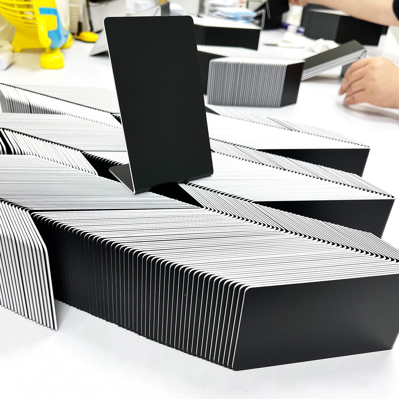 5pcs Touch NFC vertical card, Google NFC review card, restaurant bending card, NFC positive review card, vertical card, desktop review card