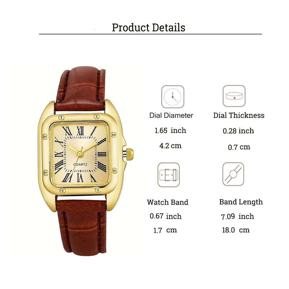 Retro Niche High-end Light Luxury Fashion Elegant Quartz Watch Women, Suitable for Christmas and Halloween Gifts 26L0521 - view 7
