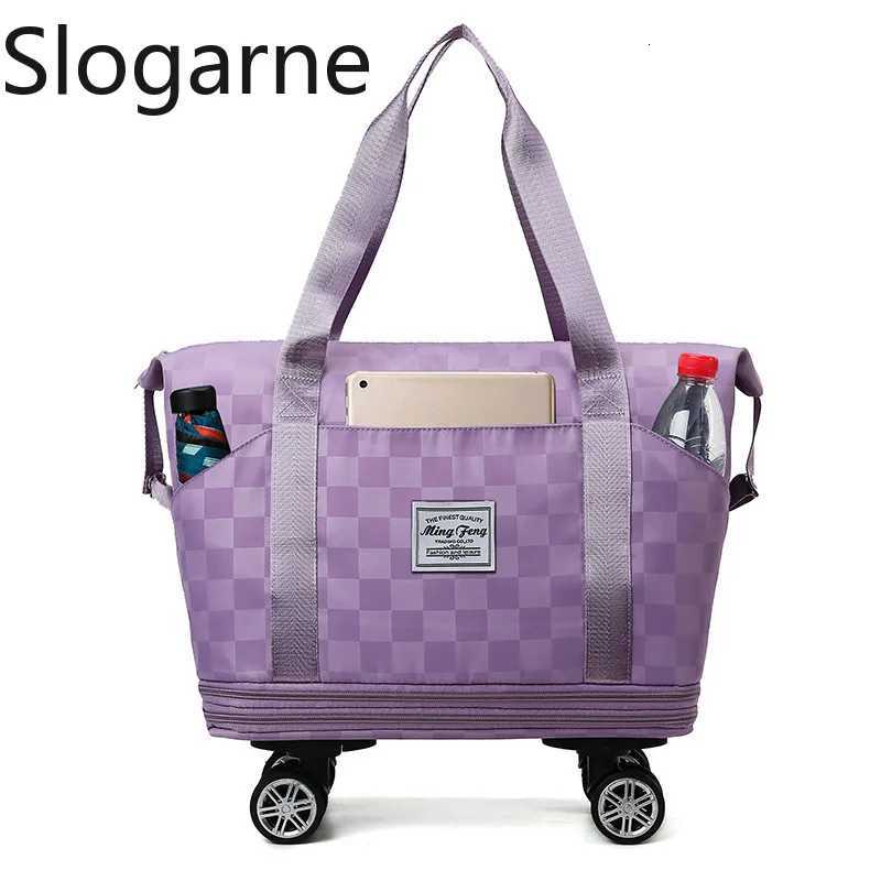 New Large Capacity Travel Bag with 4 Wheels Unisex Women Luggage Bags Men Universal Travel Duffels Wheels Wateproof Bags HandbagR260521