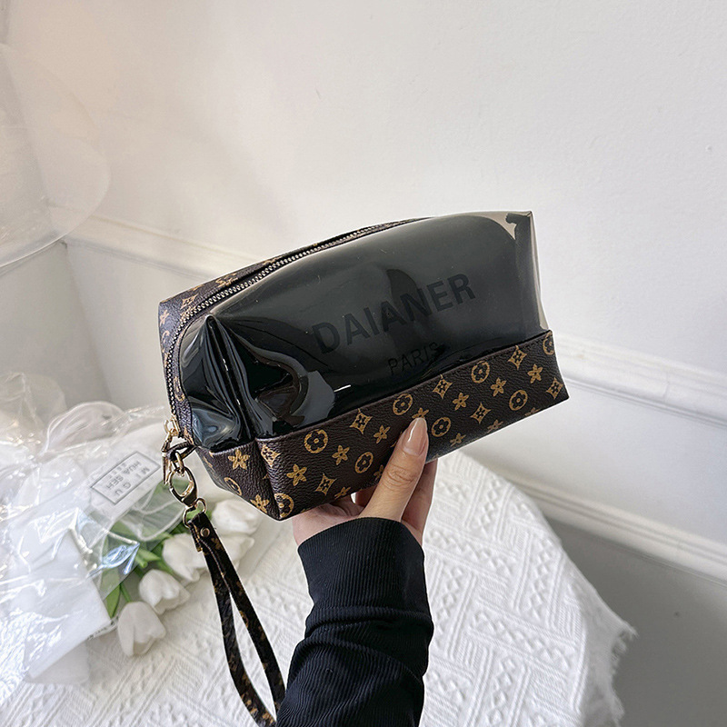 Designer Bag Factory wholesale of new PVC hand-held cosmetic simple large-capacity toiletry bags, waterproof storage bags for travel - view 5