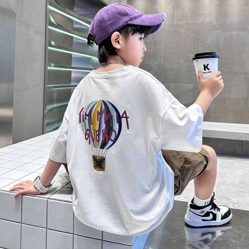 Summer Boys Clothing Set Fashion Short Sleeve Letter T-shirt Shorts 2Pcs For 4-12 Years Kids Tracksuits Teenager Casual Outfits 26Y0521