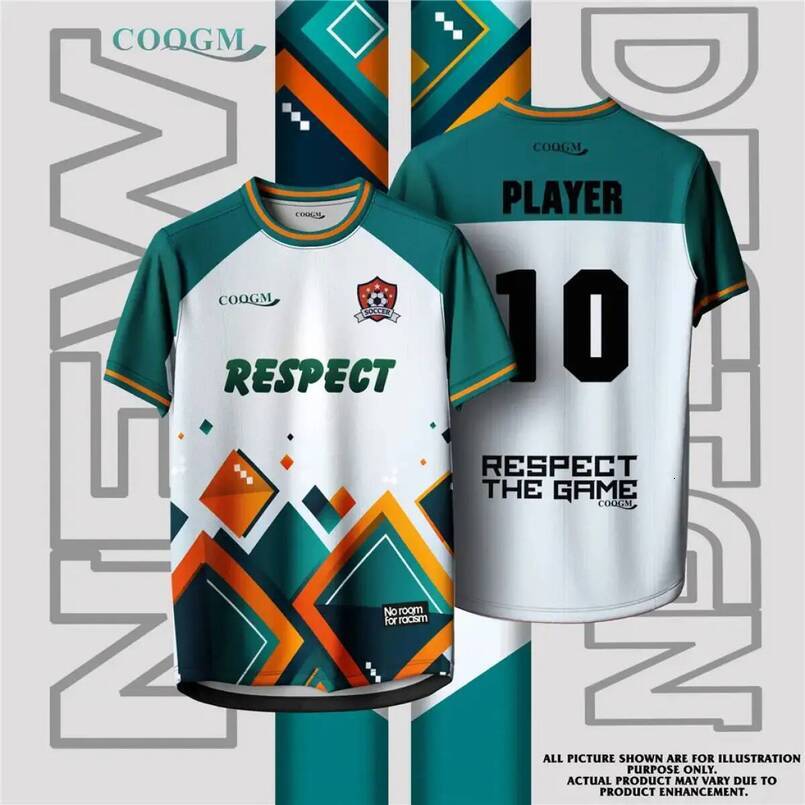 Football shirts, casual t-shirts for men and women. Fashionable short-sleeved, breathable, oversized shirt.