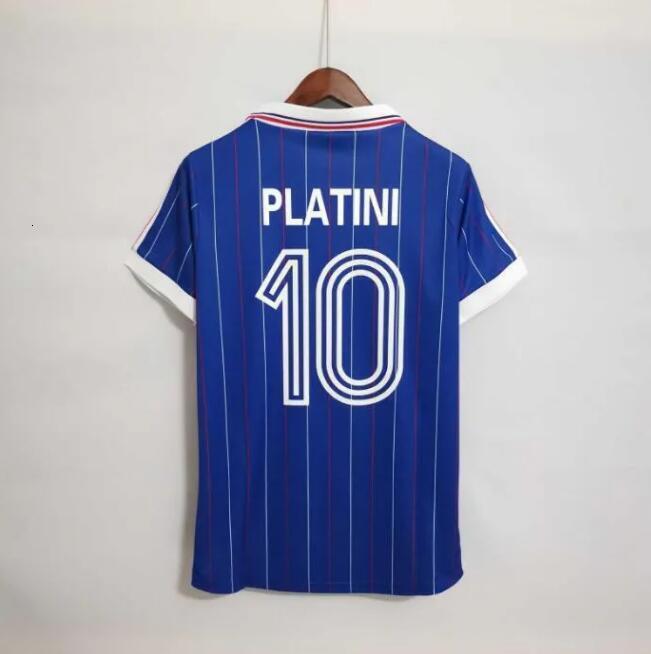 Retro Soccer 1998 jerseys 1982 84 86 88 90 96 98 00 02 04 06 ZIDANE HENRY MAILLOT DE FOOT REZEGUET Football shirt french club Classic Vintage Jersey S
