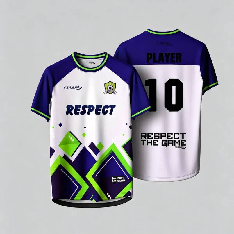 Football shirts, casual t-shirts for men and women. Fashionable short-sleeved, breathable, oversized shirt.