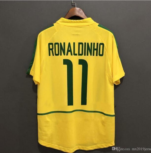 1998 Brasil soccer jerseys 2002 retro shirts Carlos Romario Ronaldo Ronaldinho 2004 camisa de futebol 1994 BraziLS 2006 1982 RIVALDO ADRIANO 1988 2000