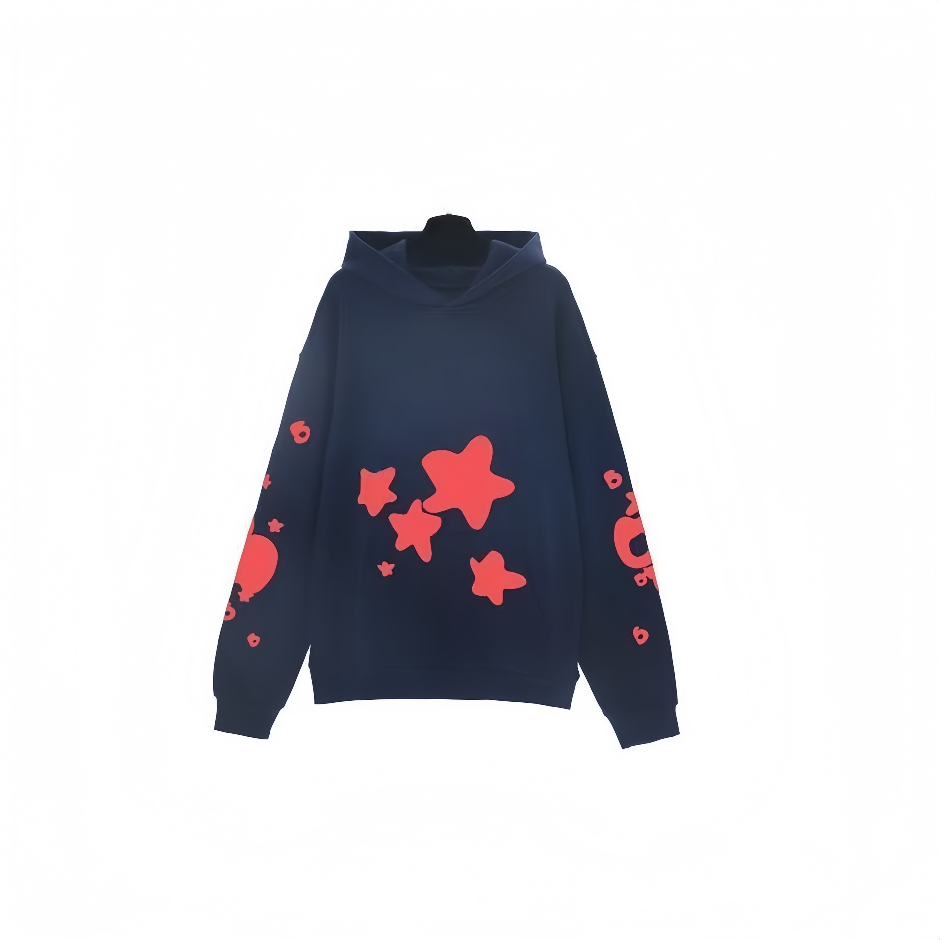 Spider Print Hooded Sweatshirt Loose Hip Hop Street Style Pullover, Warm Fleece Long Sleeve Tops for Teenagers Adults Best Seller Unisex Casual Outerw