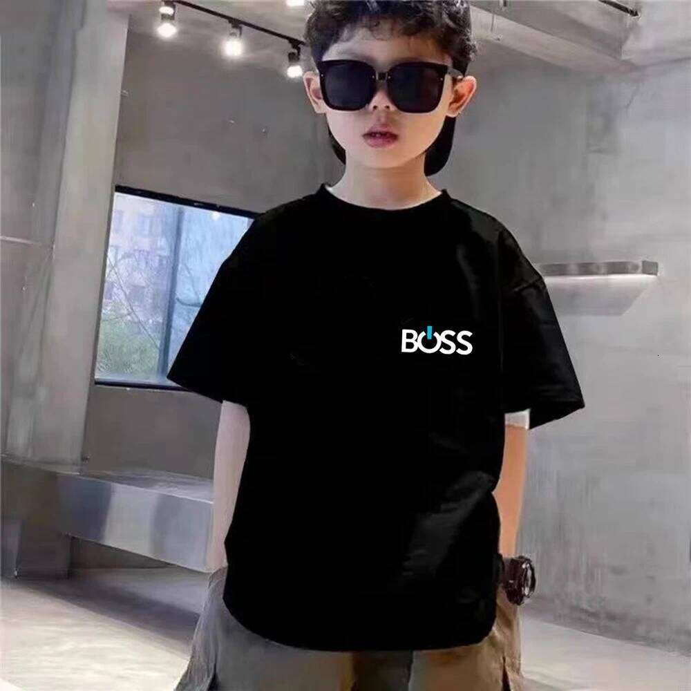 Child T-shirt Summer Short Sleeve Print Children Age 3-12 Girls boy white black Tshirt+Shorts 2pcs leisure fashion Kids Set 26Y0521
