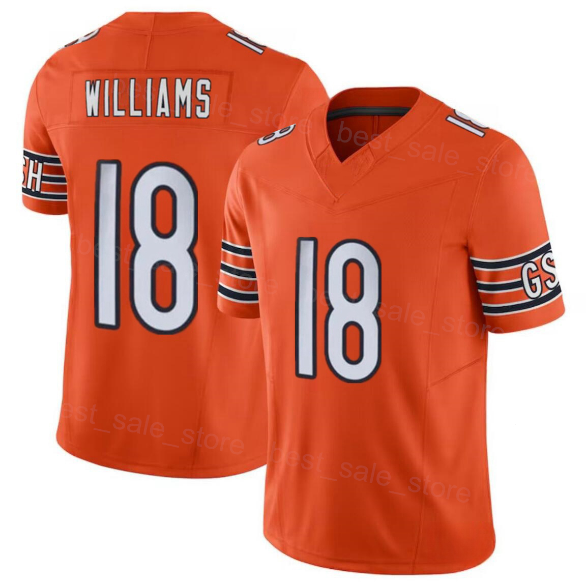 Custom Chicago Football Jersey 2 DJ Moore 4 DAndre Swift 18 Caleb Williams 23 Roschon Johnson 85 Cole Kmet 15 Rome Odunze Keenan Allen DeAndre Carter 